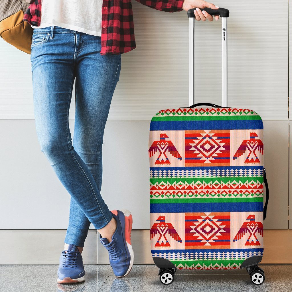 Navajo Aztec Tribal Native Indians American Print Elastic Luggage Cover-grizzshop