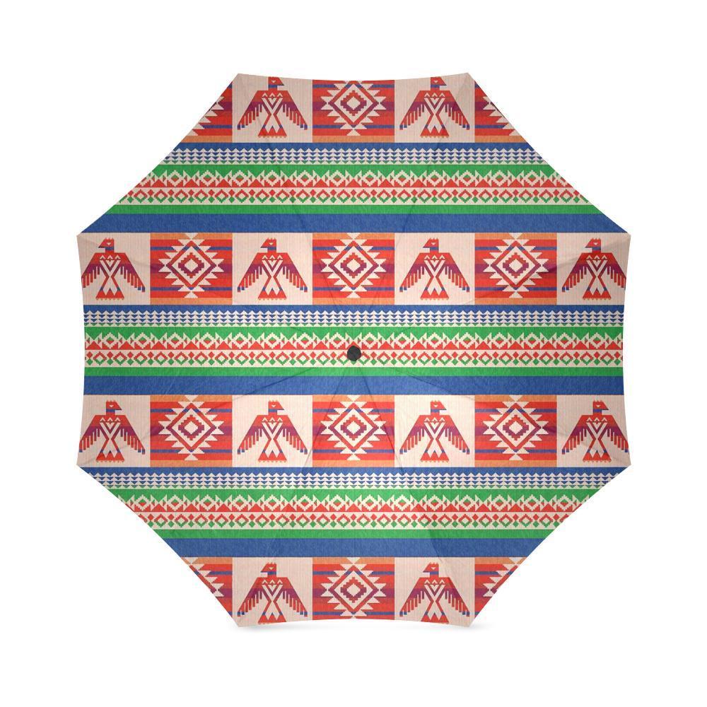 Navajo Aztec Tribal Native Indians American Print Foldable Umbrella-grizzshop