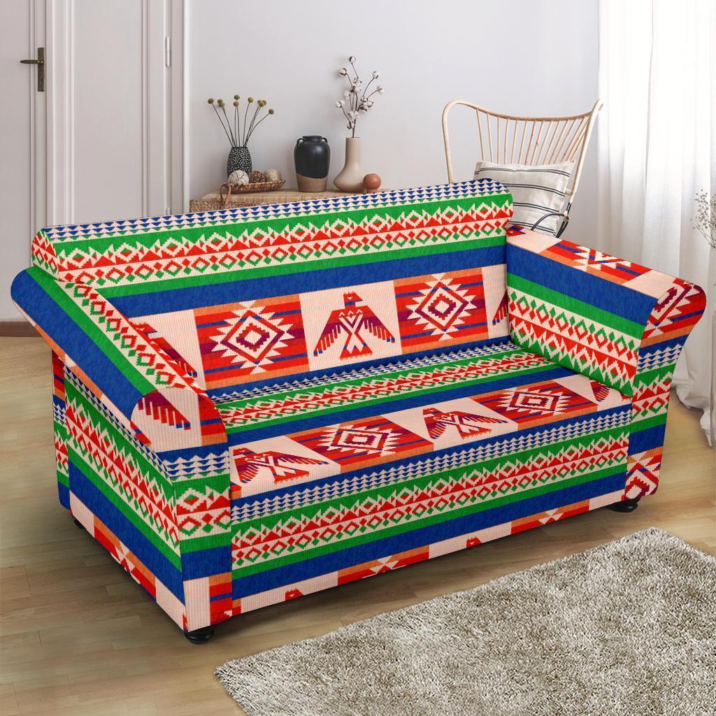 Navajo Aztec Tribal Native Indians American Print Loveseat Cover-grizzshop