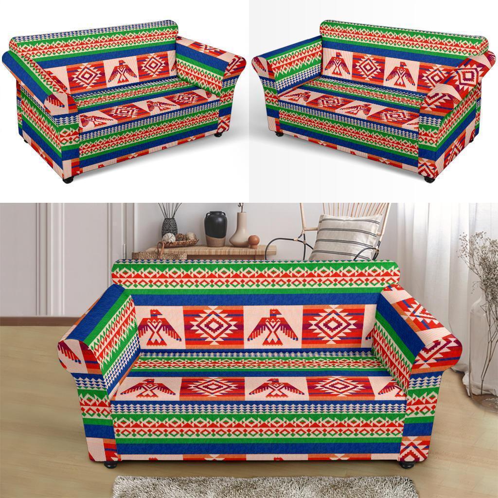 Navajo Aztec Tribal Native Indians American Print Loveseat Cover-grizzshop