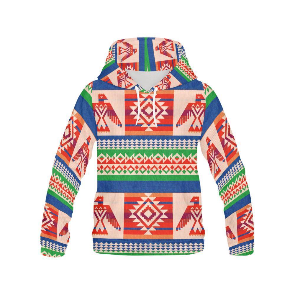 Navajo Aztec Tribal Native Indians American Print Men Pullover Hoodie-grizzshop