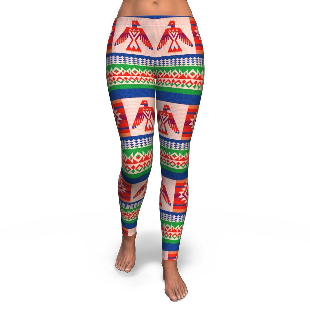 Navajo Aztec Tribal Native Indians American Print Pattern Women Leggings-grizzshop