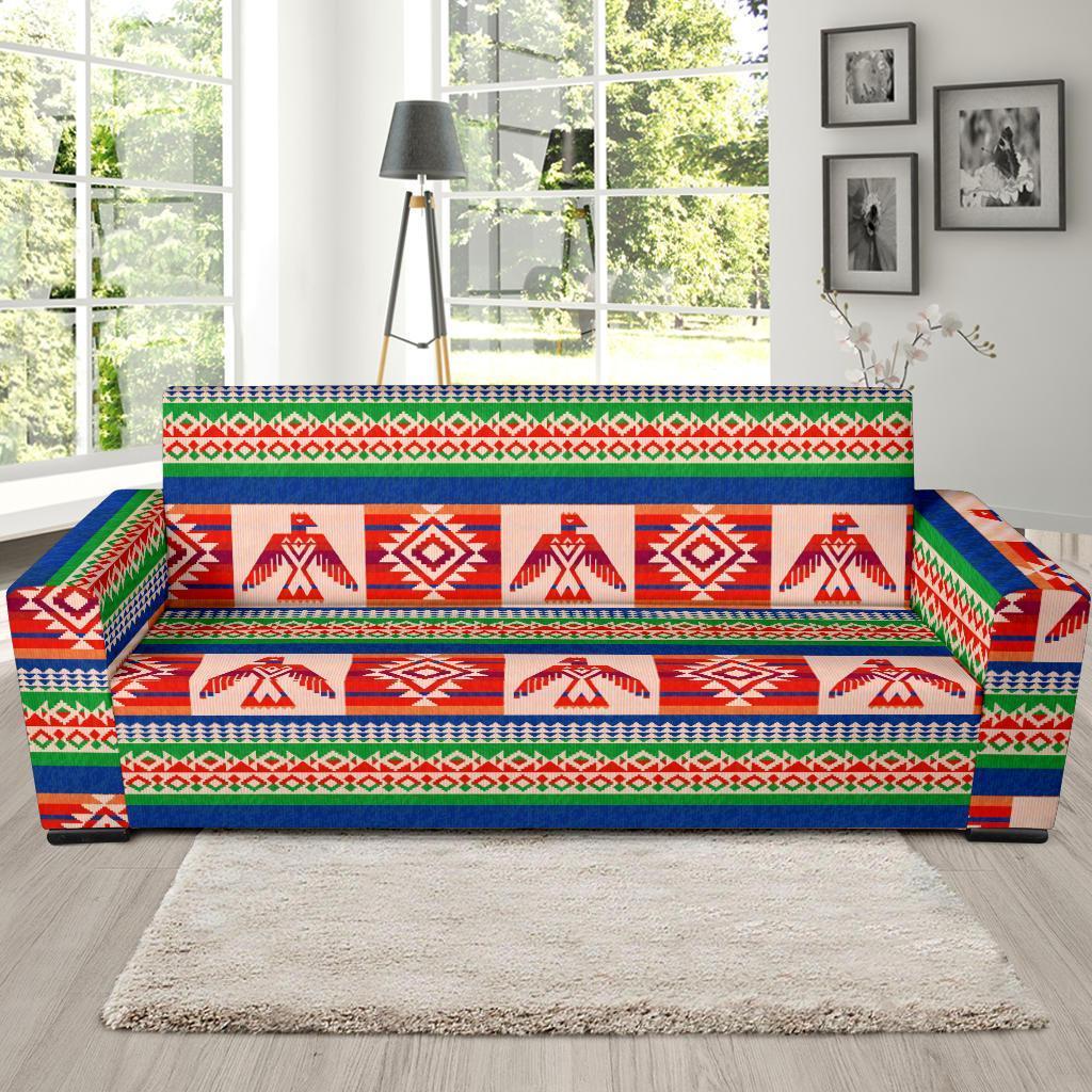 Navajo Aztec Tribal Native Indians American Print Sofa Covers-grizzshop