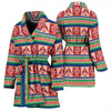 Navajo Aztec Tribal Native Indians American Print Women Long Robe-grizzshop