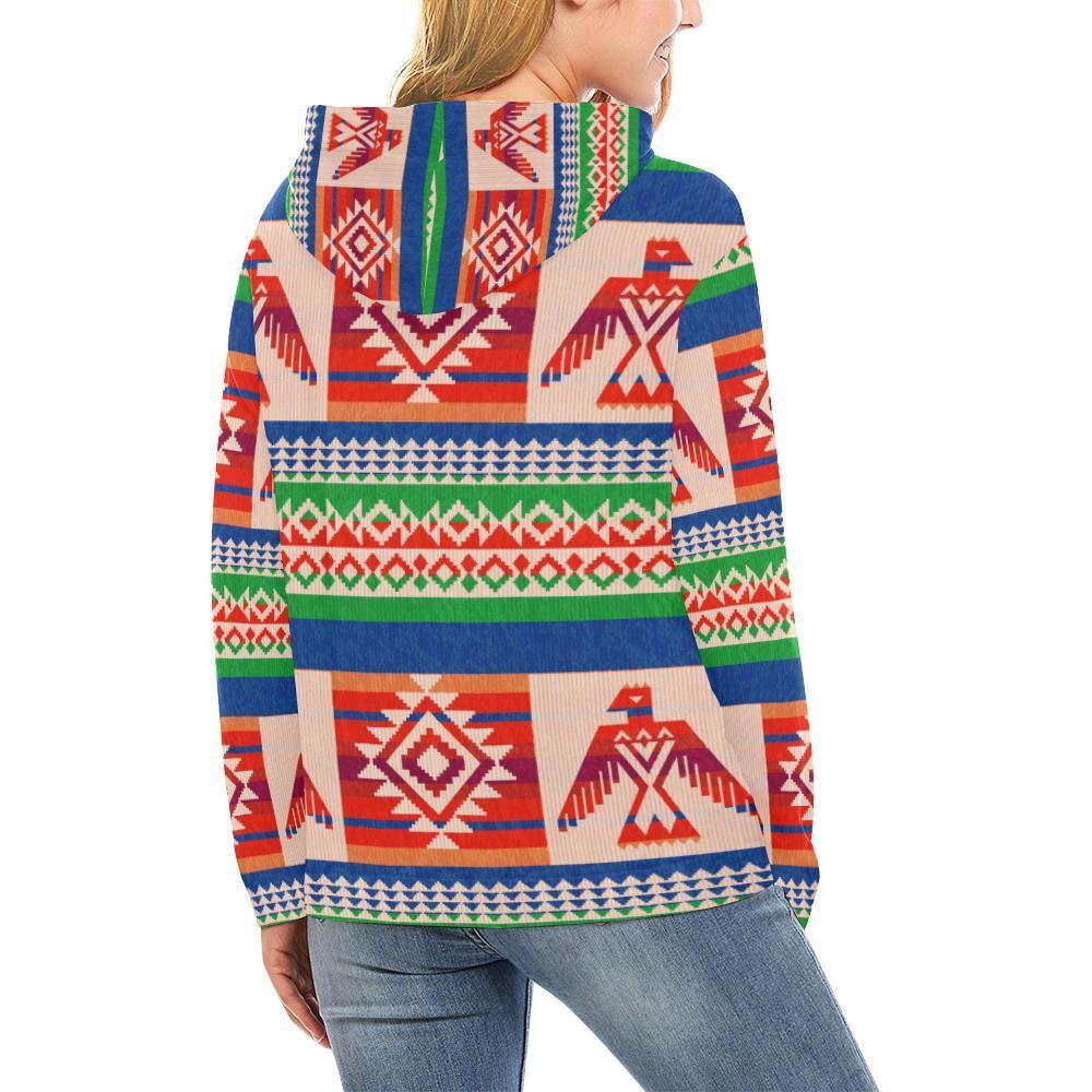 Navajo Aztec Tribal Native Indians American Print Women Pullover Hoodies -grizzshop