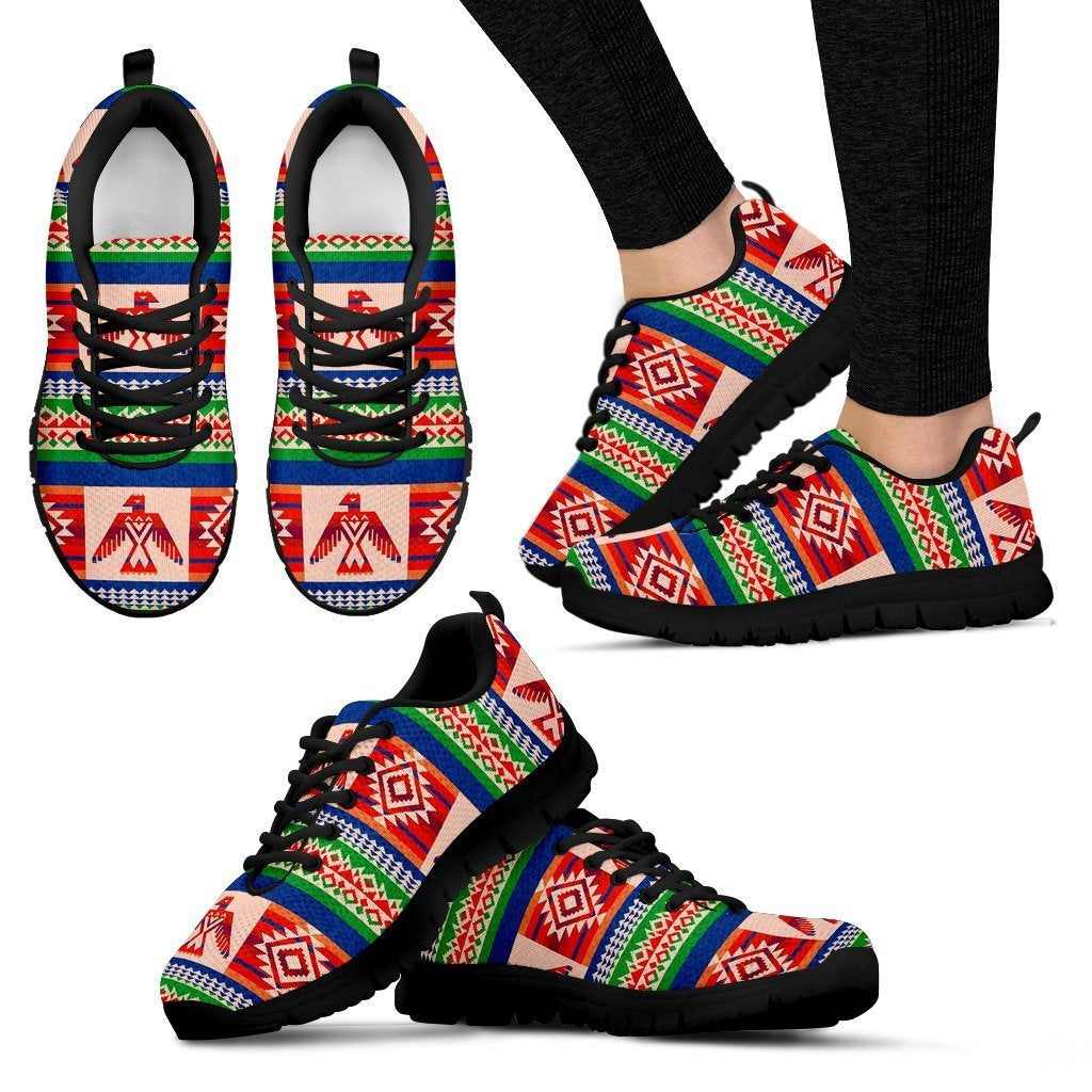 Navajo Aztec Tribal Native Indians American Print Women Shoes Sneakers-grizzshop