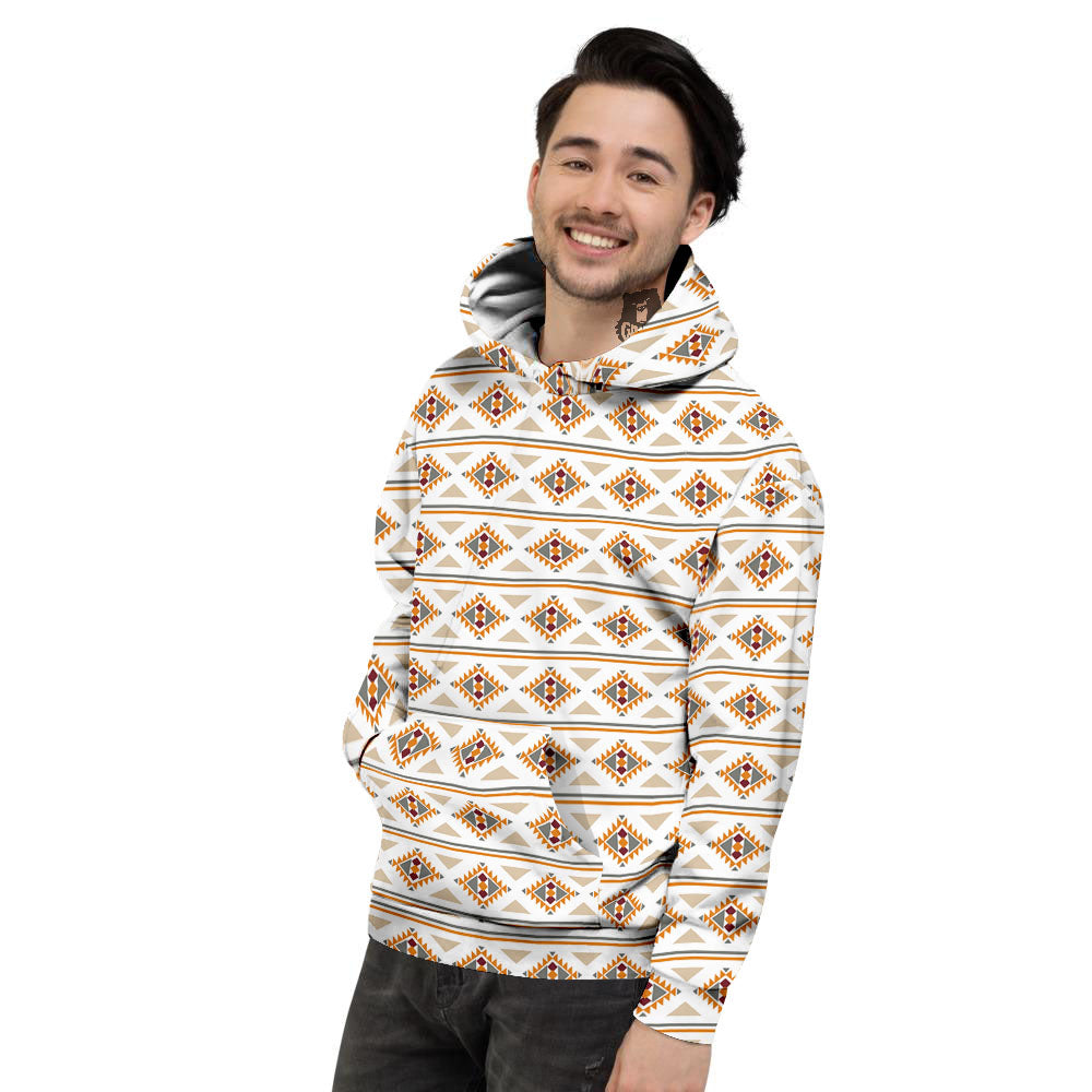 Navajo Ethnic Southwestern Print Pattern Men's Hoodie-grizzshop