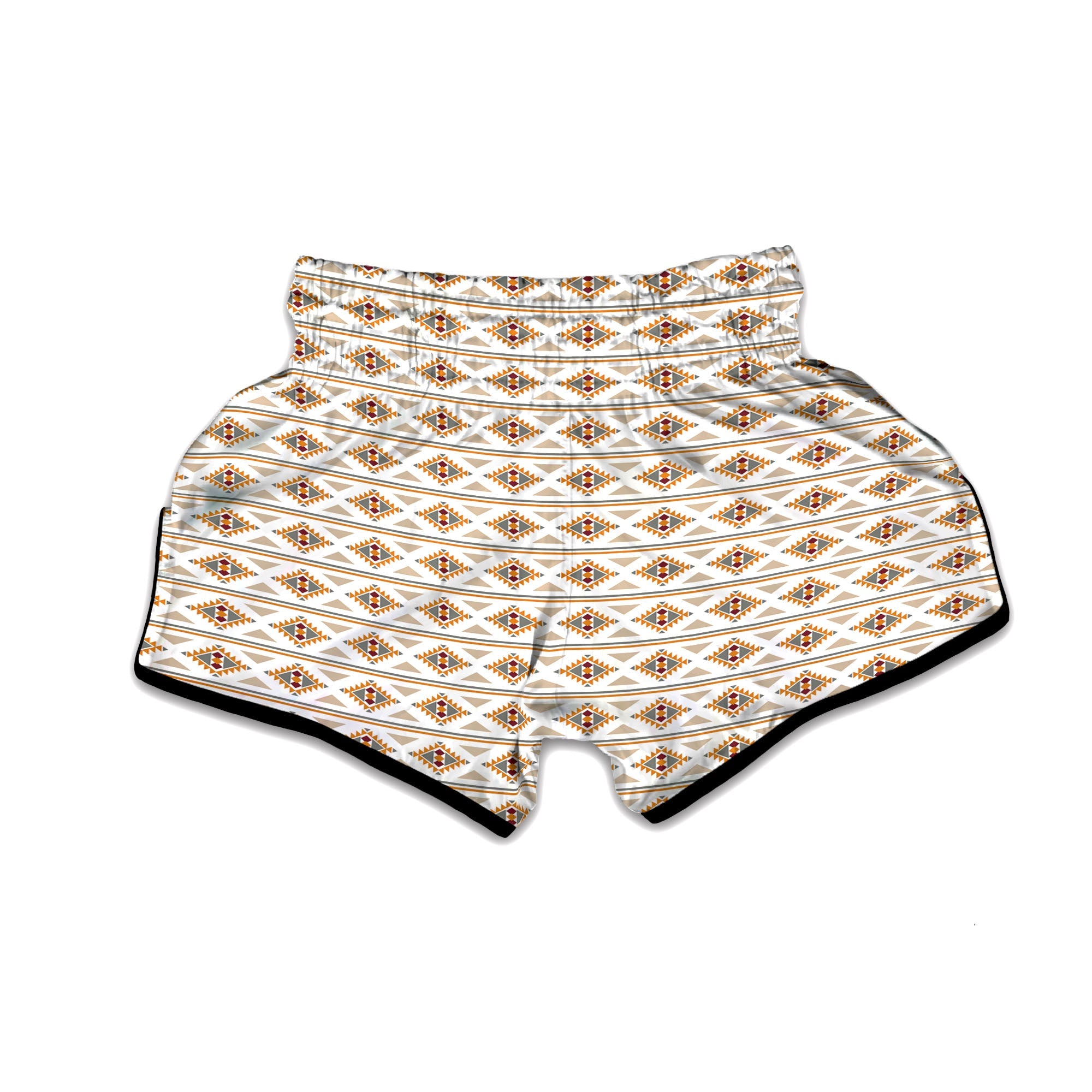 Navajo Ethnic Southwestern Print Pattern Muay Thai Boxing Shorts-grizzshop