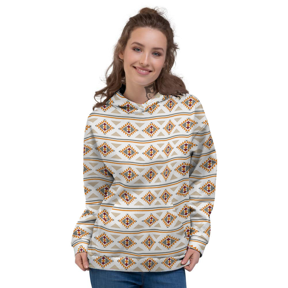 Navajo Ethnic Southwestern Print Pattern Women's Hoodie-grizzshop