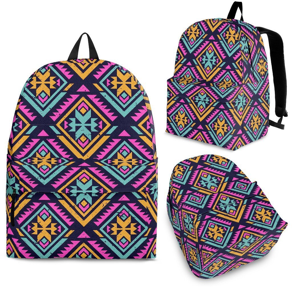 Navajo Indians Aztec Tribal Native American Print Backpack-grizzshop