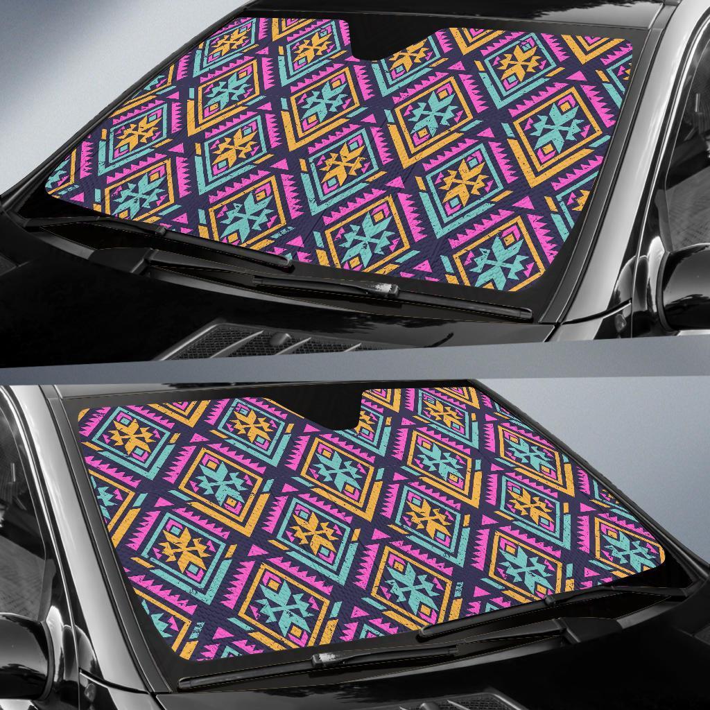 Navajo Indians Aztec Tribal Native American Print Car Sun Shade-grizzshop