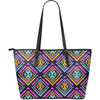 Navajo Indians Aztec Tribal Native American Print Leather Tote Bag-grizzshop