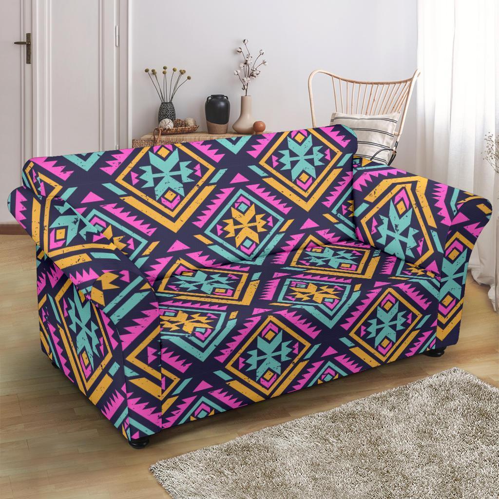 Navajo Indians Aztec Tribal Native American Print Loveseat Cover-grizzshop