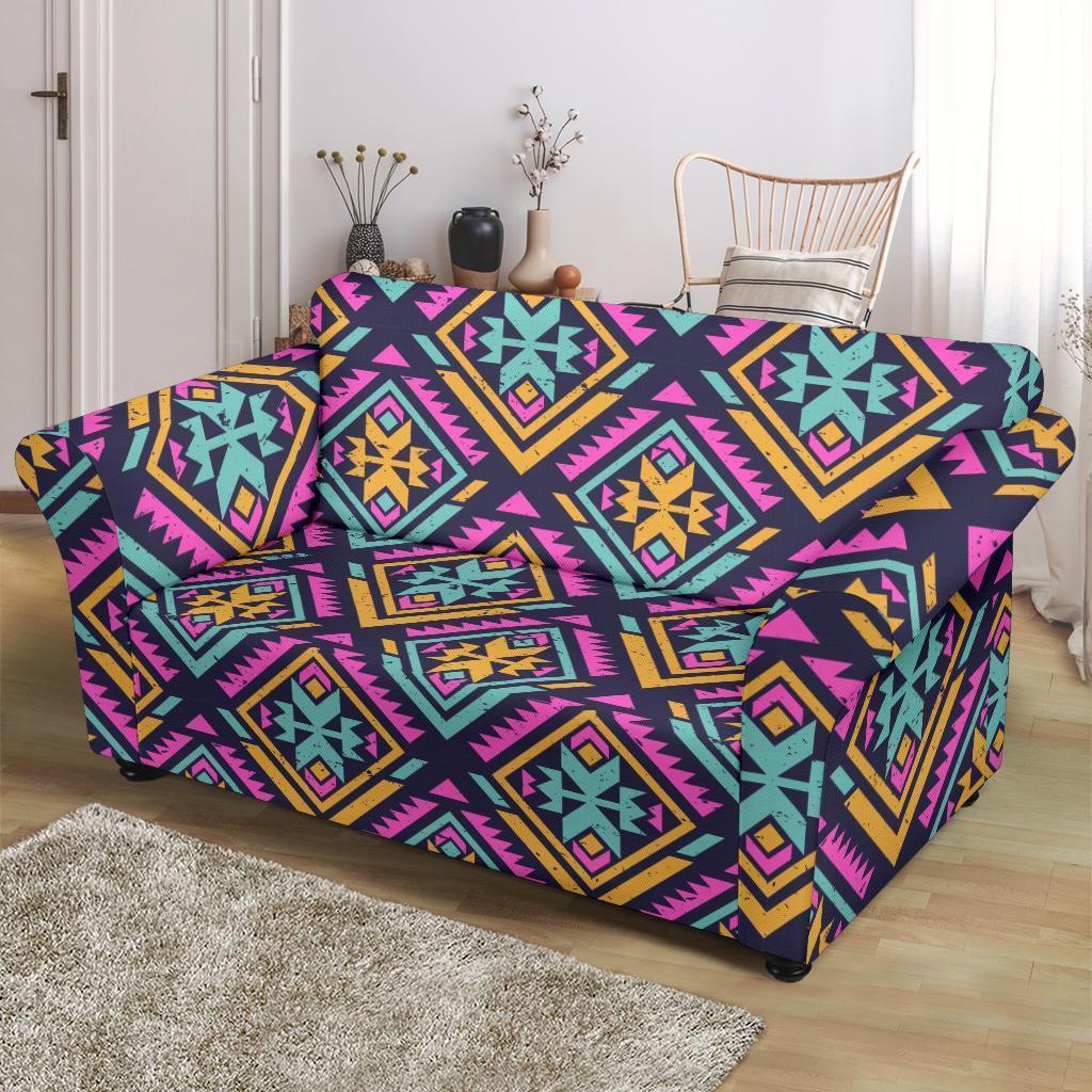 Navajo Indians Aztec Tribal Native American Print Loveseat Cover-grizzshop