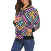 Load image into Gallery viewer, Navajo Indians Aztec Tribal Native American Print Women Casual Bomber Jacket-grizzshop