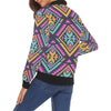 Load image into Gallery viewer, Navajo Indians Aztec Tribal Native American Print Women Casual Bomber Jacket-grizzshop