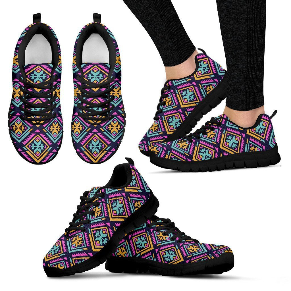 Navajo Indians Aztec Tribal Native American Print Women Shoes Sneakers-grizzshop