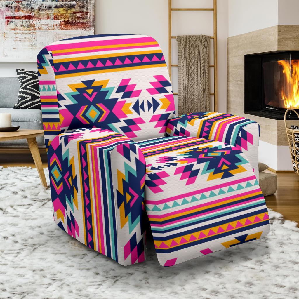 Navajo Native American Indians Aztec Pendleton Tribal Print Recliner Cover-grizzshop