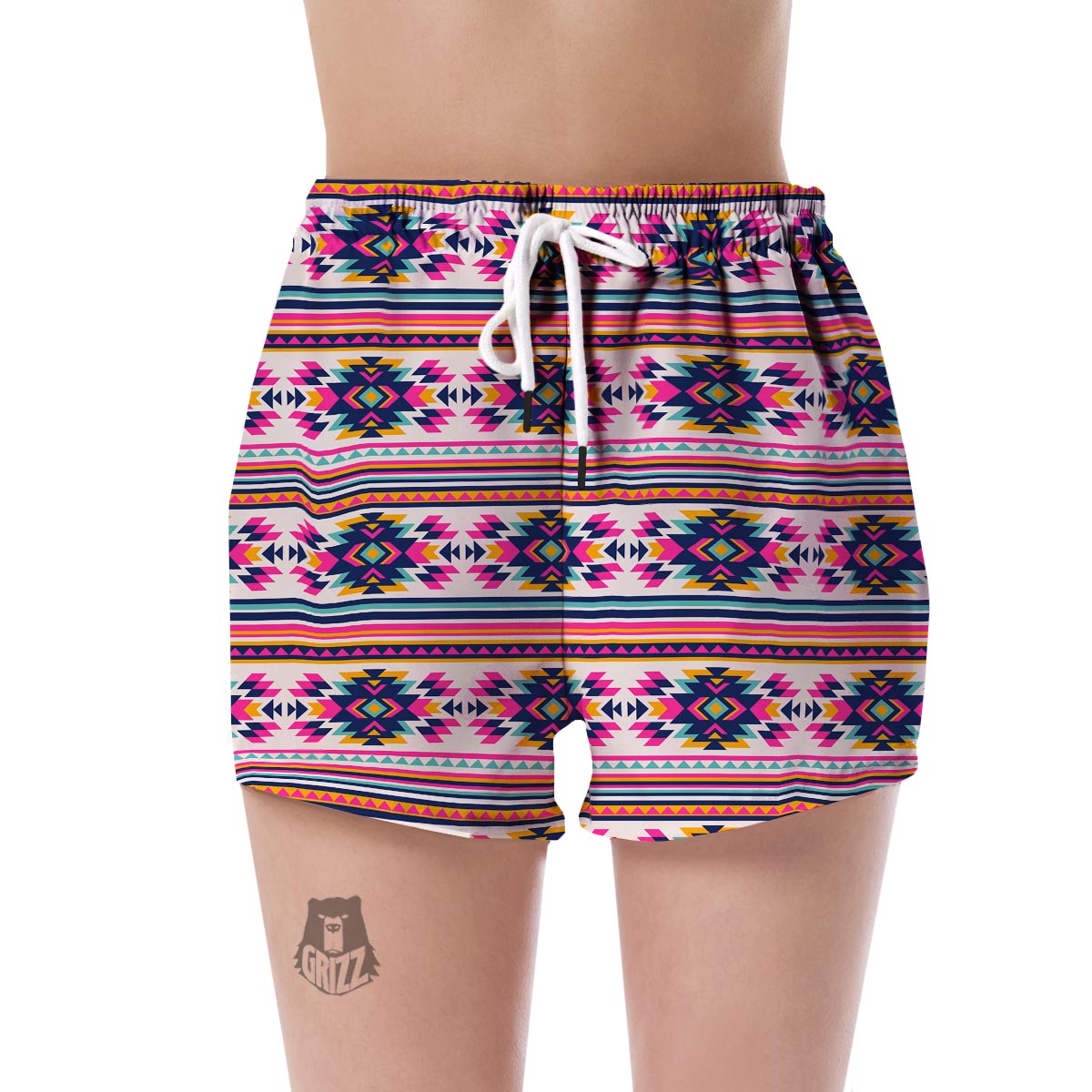 Navajo Native American Indians Aztec Pendleton Tribal Print Women's Shorts-grizzshop