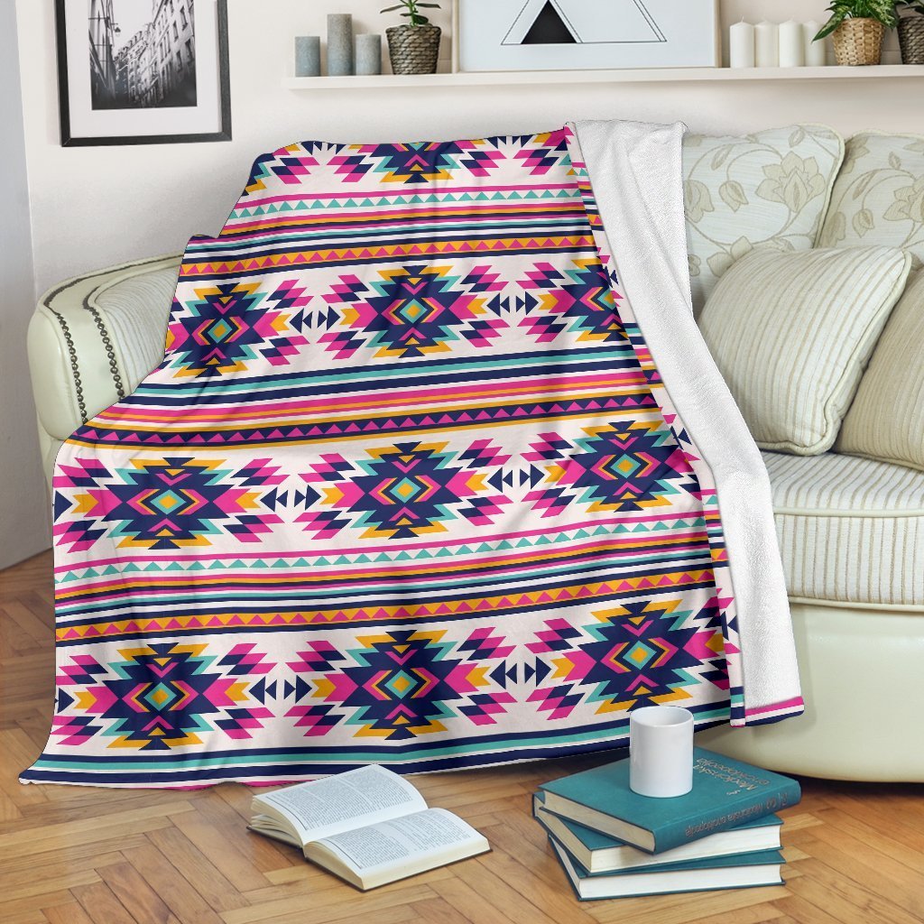 Navajo Native American Indians Aztec Tribal Print Blanket-grizzshop