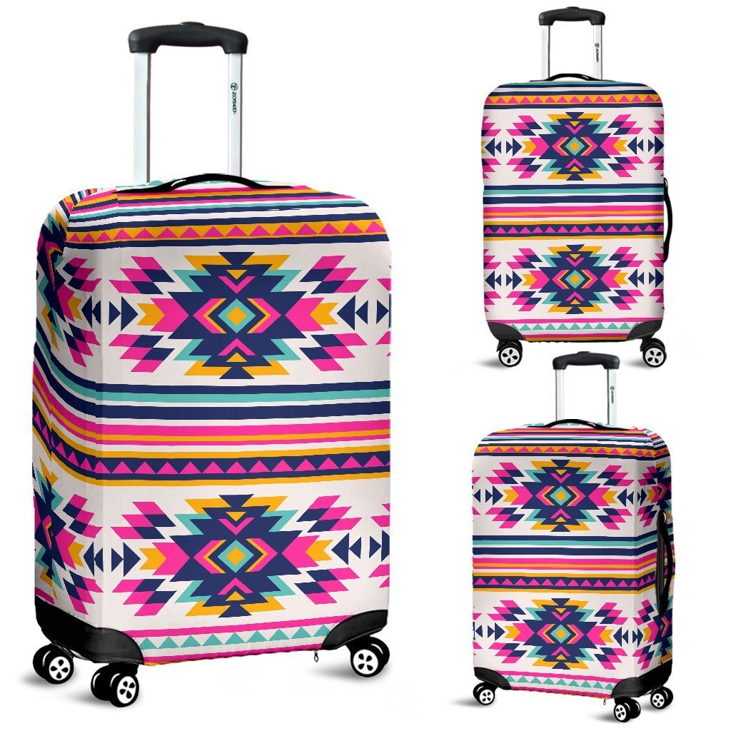 Navajo Native American Indians Aztec Tribal Print Elastic Luggage Cover-grizzshop