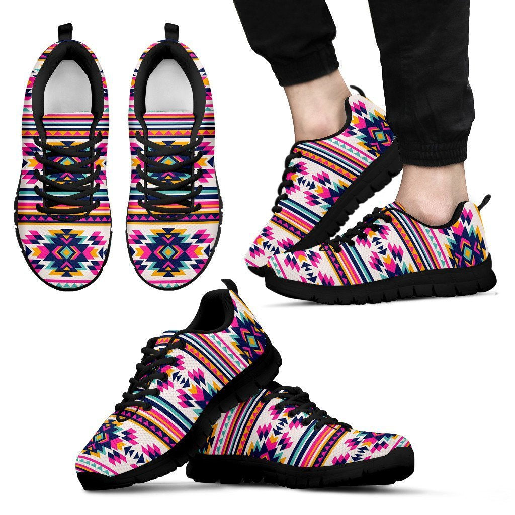 Navajo Native American Indians Aztec Tribal Print Men Shoes Sneakers-grizzshop