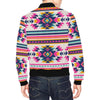 Navajo Native American Indians Aztec Tribal Print Men's Bomber Jacket-grizzshop