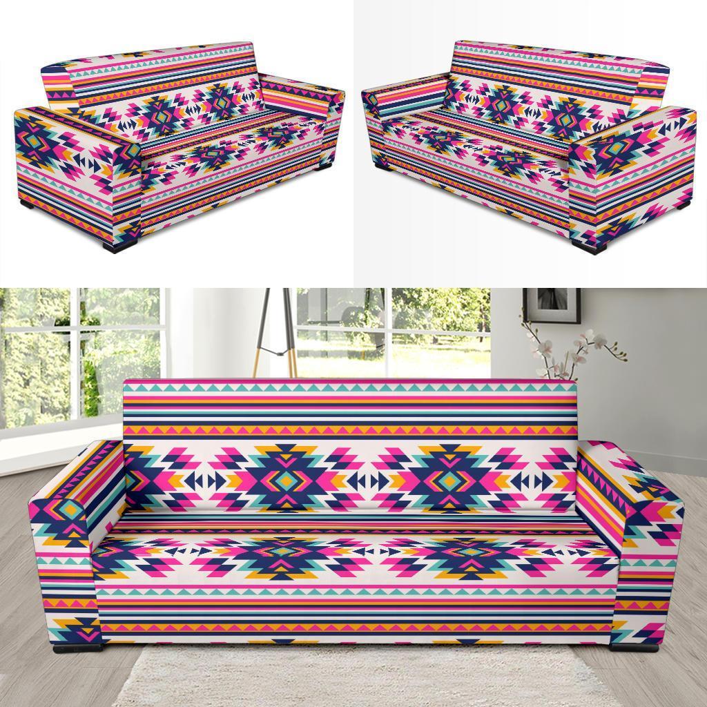 Navajo Native American Indians Aztec Tribal Print Sofa Covers-grizzshop