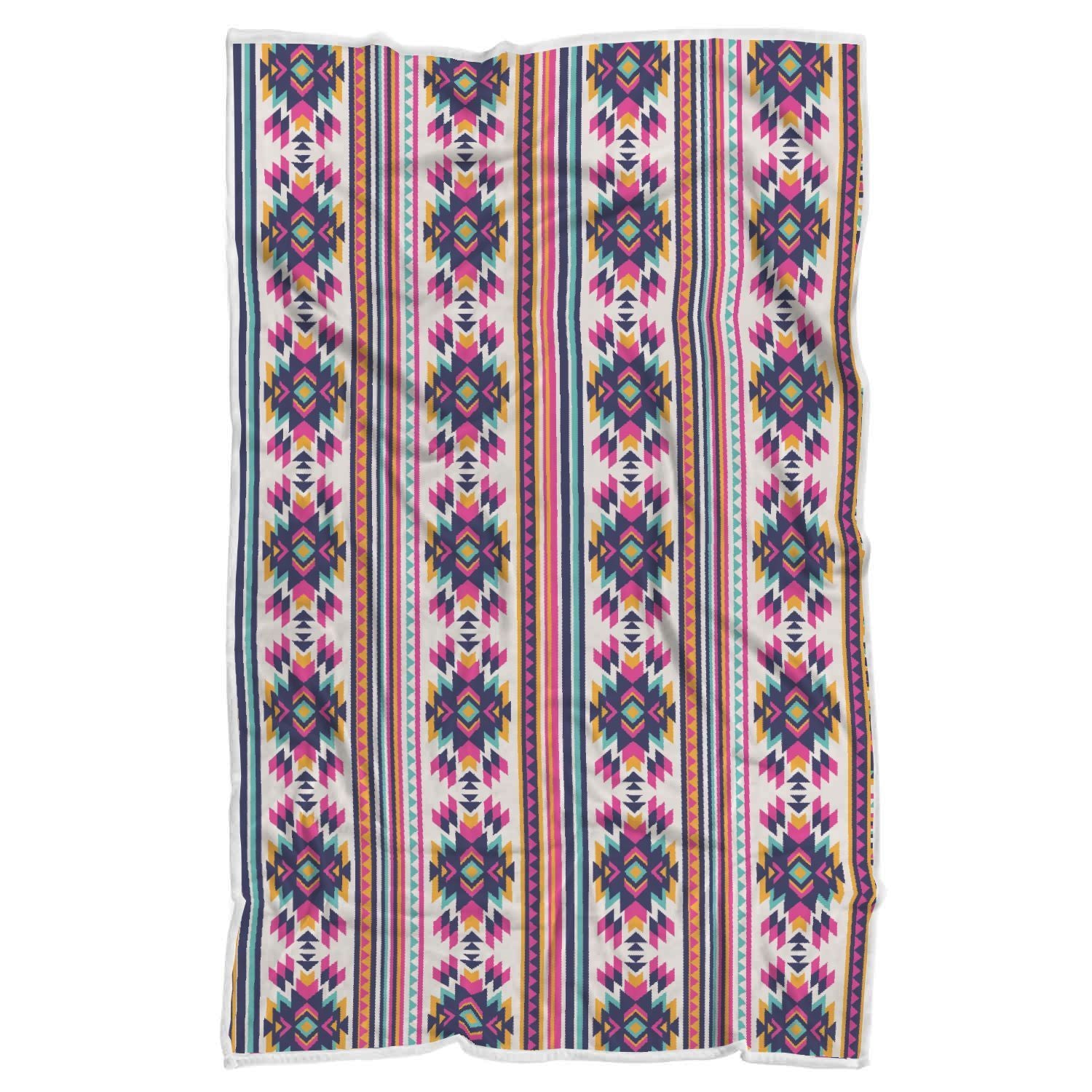 Navajo Native American Indians Aztec Tribal Print Throw Blanket-grizzshop