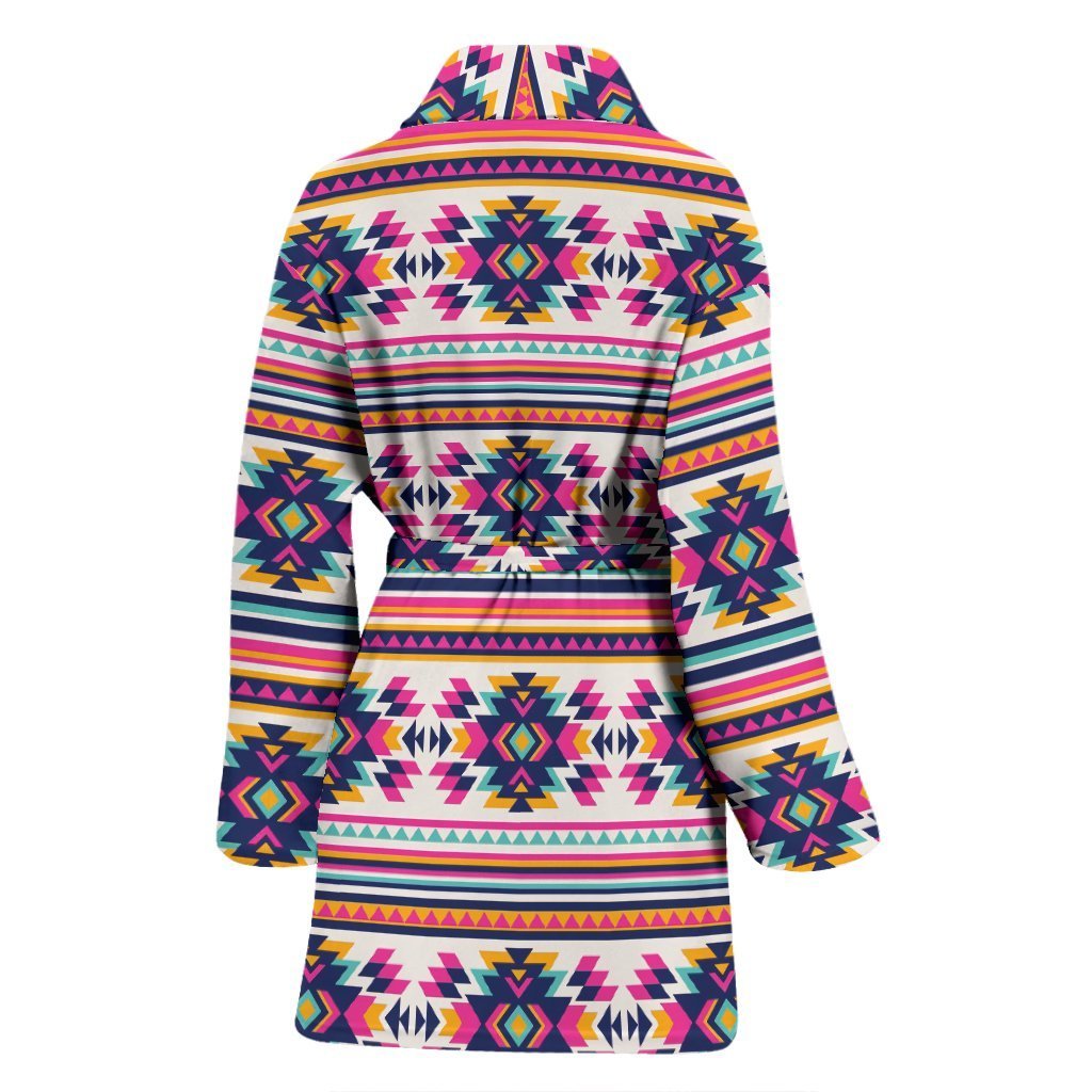 Navajo Native American Indians Aztec Tribal Print Women Long Robe-grizzshop