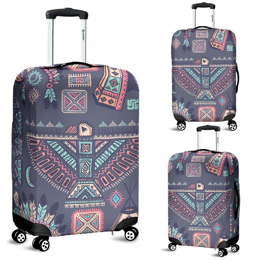 Navajo Native Aztec Indians American Tribal Print Elastic Luggage Cover-grizzshop