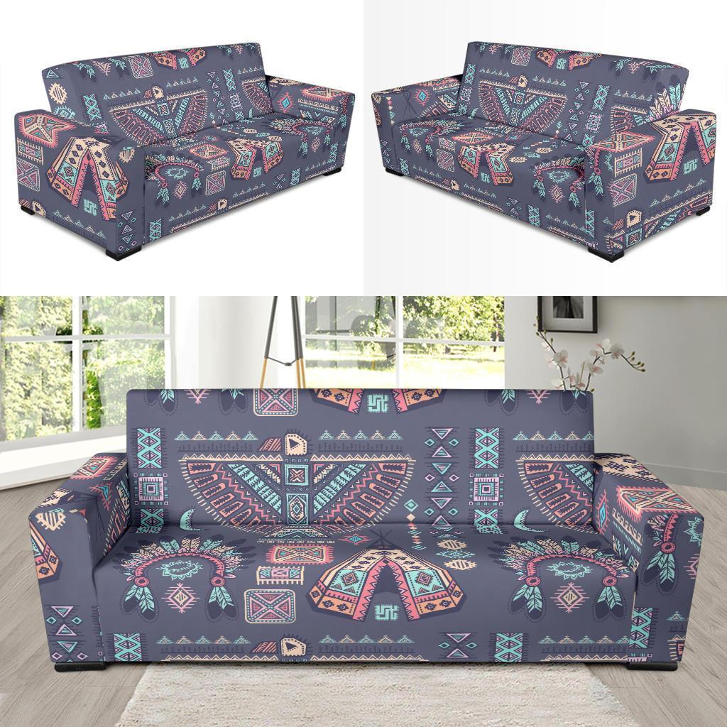 Navajo Native Aztec Indians American Tribal Print Sofa Covers-grizzshop