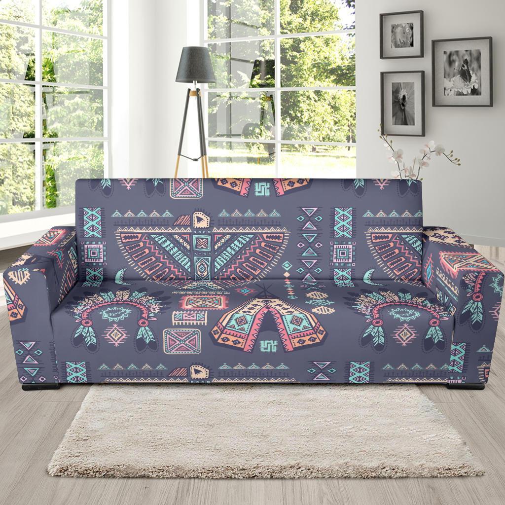 Navajo Native Aztec Indians American Tribal Print Sofa Covers-grizzshop