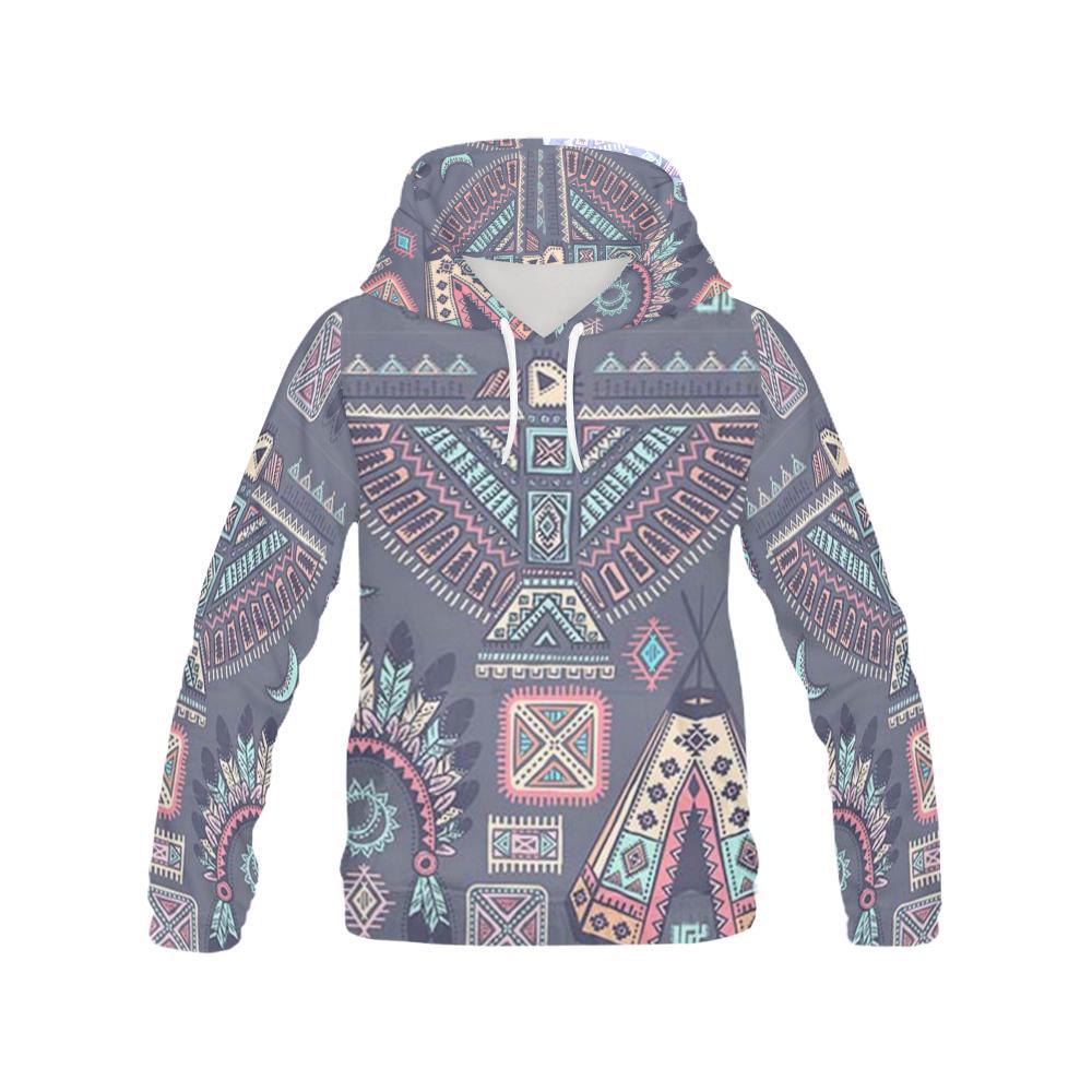 Navajo Native Aztec Indians American Tribal Print Women Pullover Hoodies-grizzshop