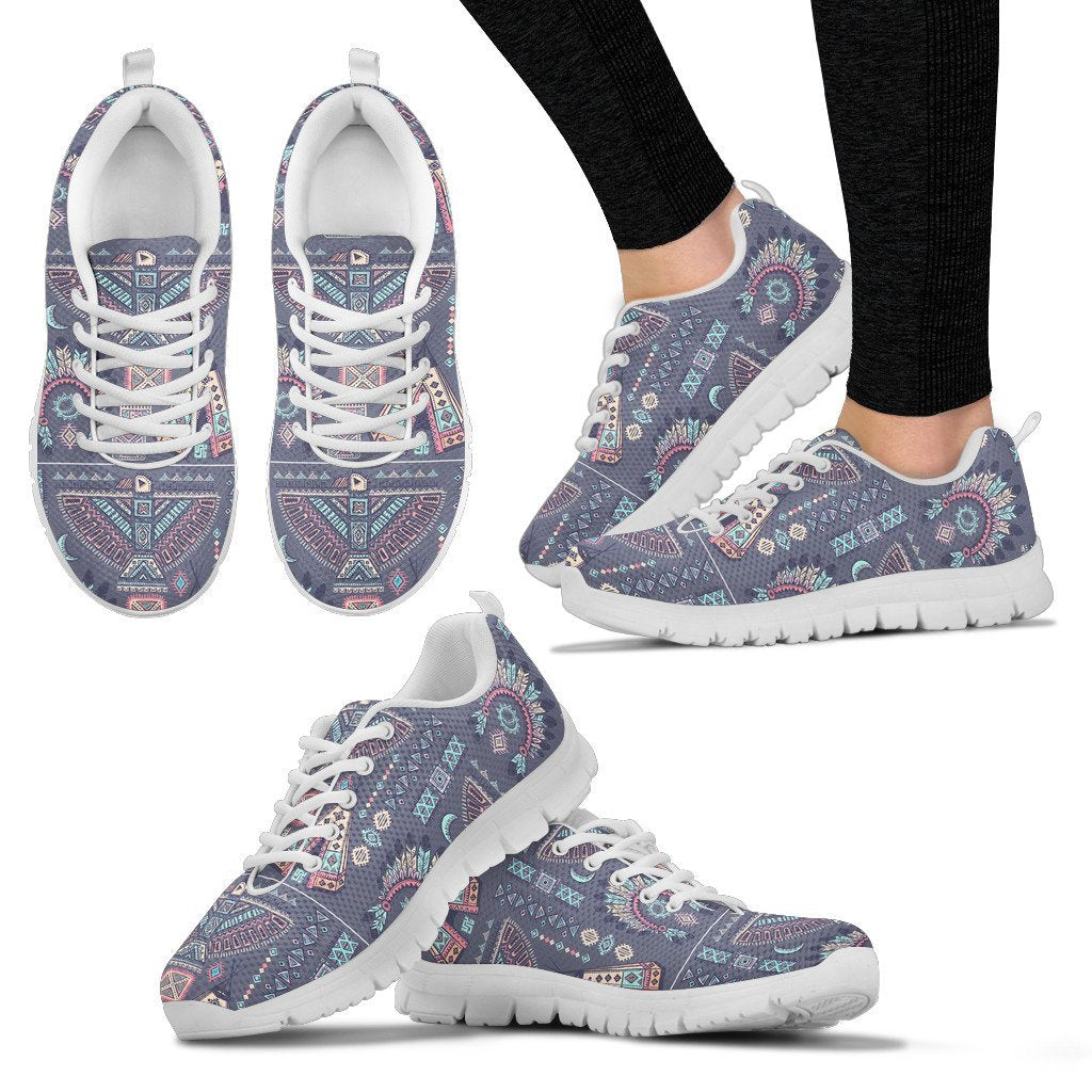 Navajo Native Aztec Indians American Tribal Print Women Shoes Sneakers-grizzshop