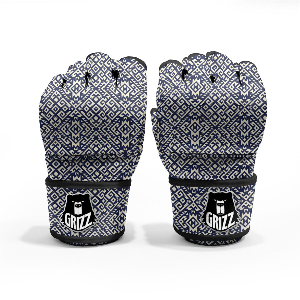 Navajo Native Indian Print Pattern MMA Gloves-grizzshop