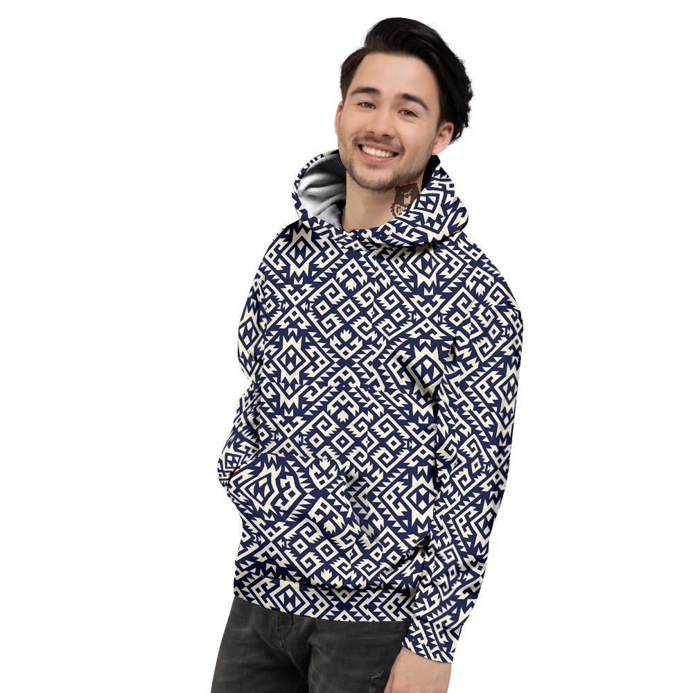 Navajo Native Indian Print Pattern Men's Hoodie-grizzshop