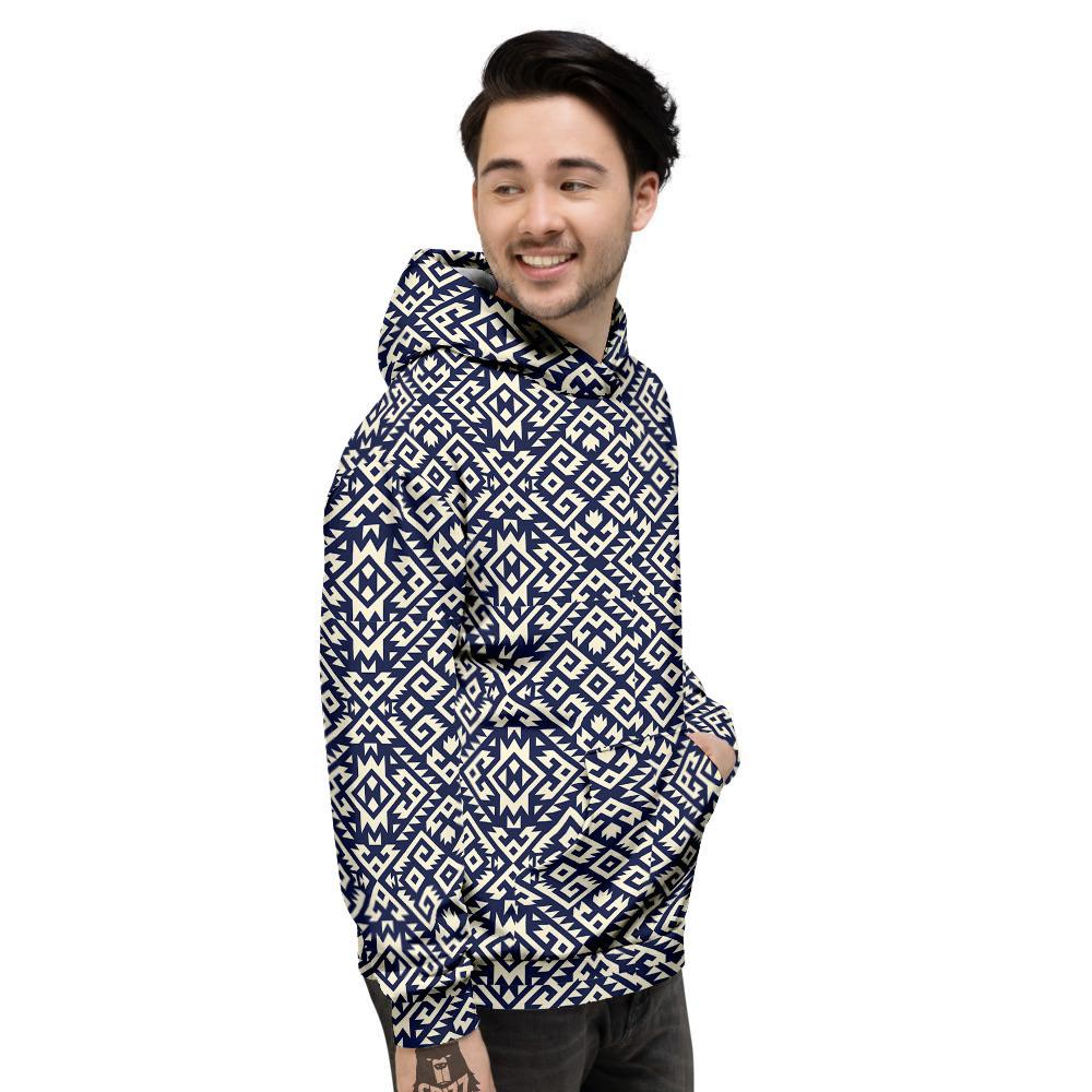 Navajo Native Indian Print Pattern Men's Hoodie-grizzshop