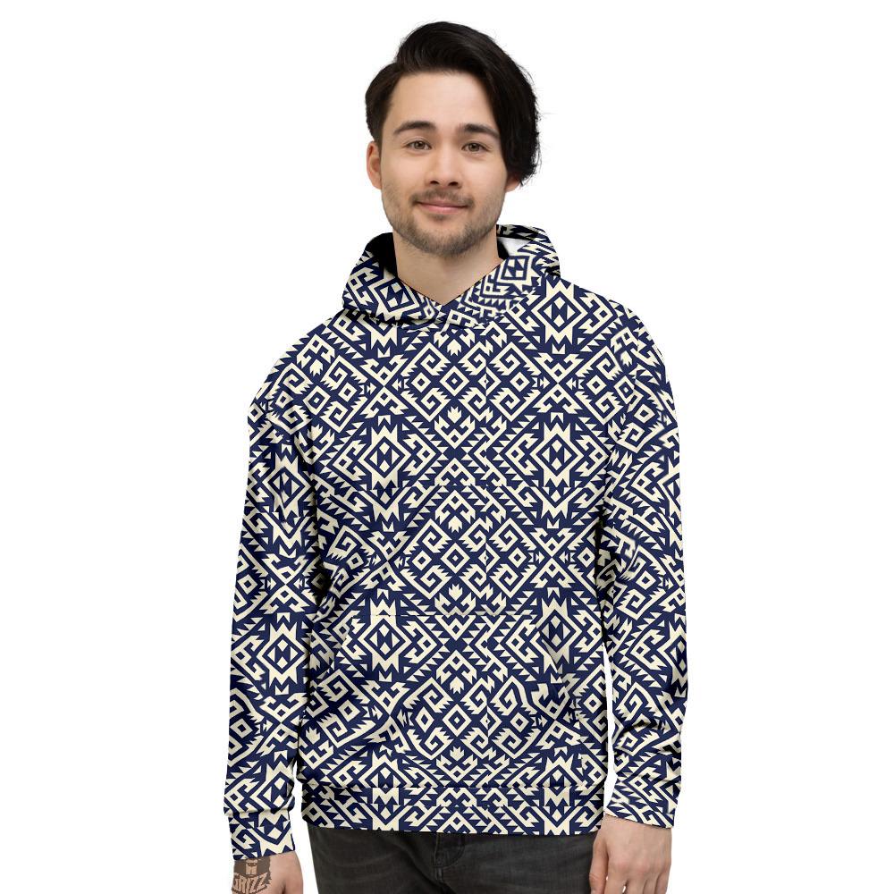 Navajo Native Indian Print Pattern Men's Hoodie-grizzshop
