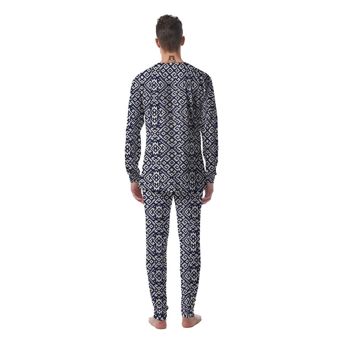 Navajo Native Indian Print Pattern Men's Pajamas-grizzshop