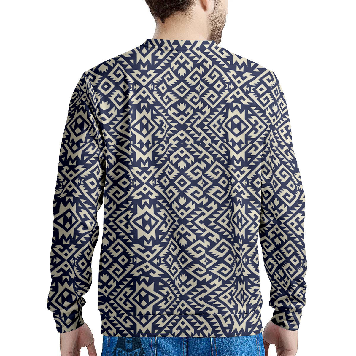 Navajo Native Indian Print Pattern Men's Sweatshirt-grizzshop