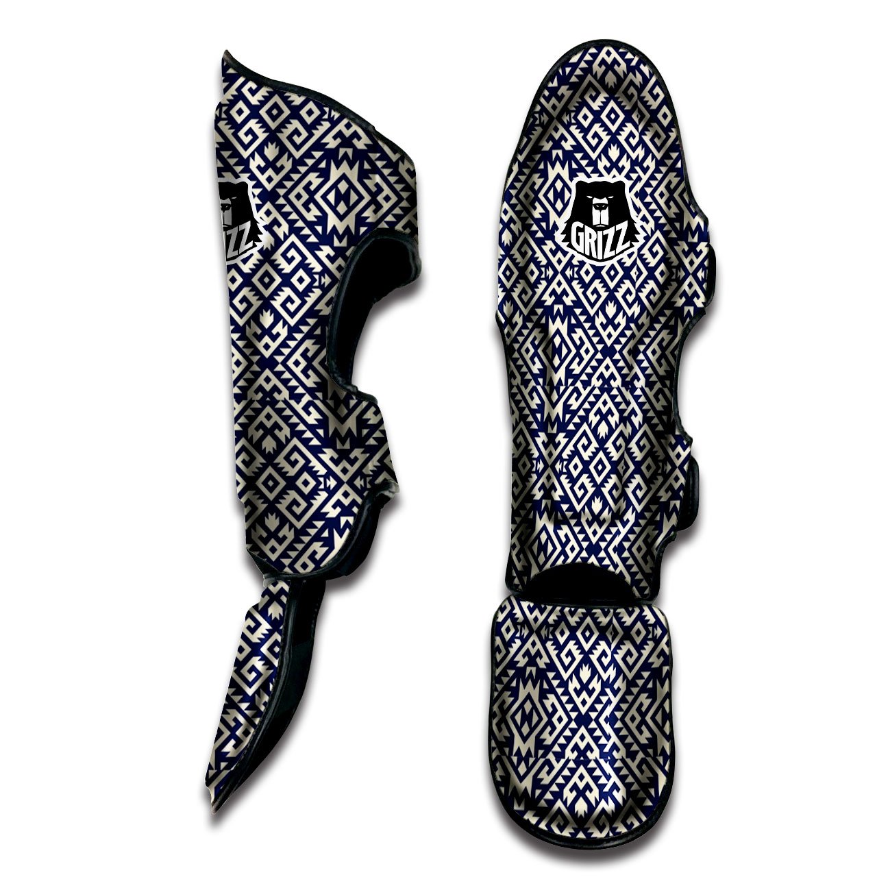 Navajo Native Indian Print Pattern Muay Thai Shin Guards-grizzshop