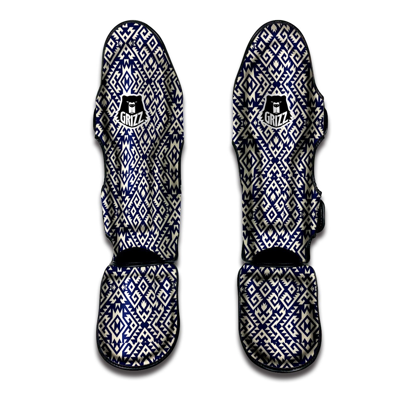 Navajo Native Indian Print Pattern Muay Thai Shin Guards-grizzshop