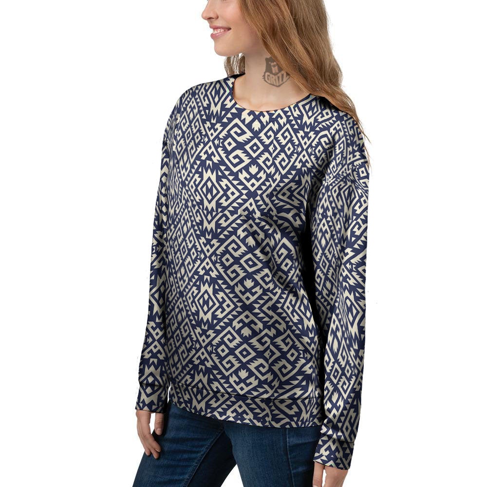 Navajo Native Indian Print Pattern Women's Sweatshirt-grizzshop