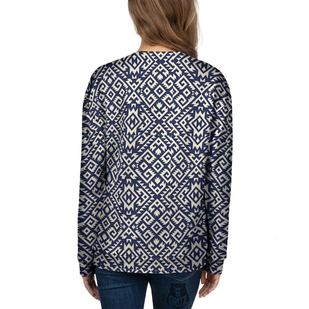 Navajo Native Indian Print Pattern Women's Sweatshirt-grizzshop