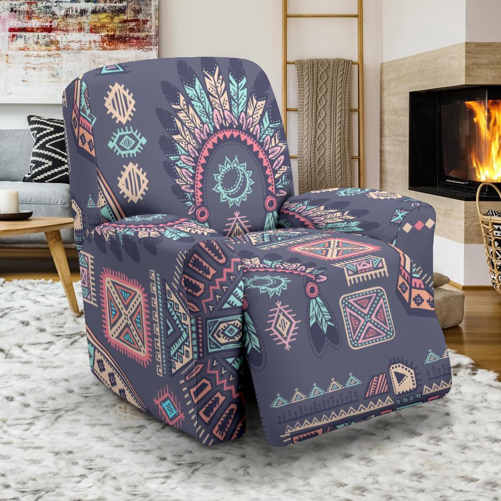 Navajo Pendleton Native Aztec Indians American Tribal Print Recliner Cover-grizzshop