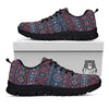 Navajo Retro Tribal Print Pattern Black Sneaker-grizzshop