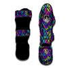 Navajo Triangle Ethnic Print Pattern Muay Thai Shin Guards-grizzshop