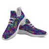 Navajo Triangle Ethnic Print Pattern White Athletic Shoes-grizzshop