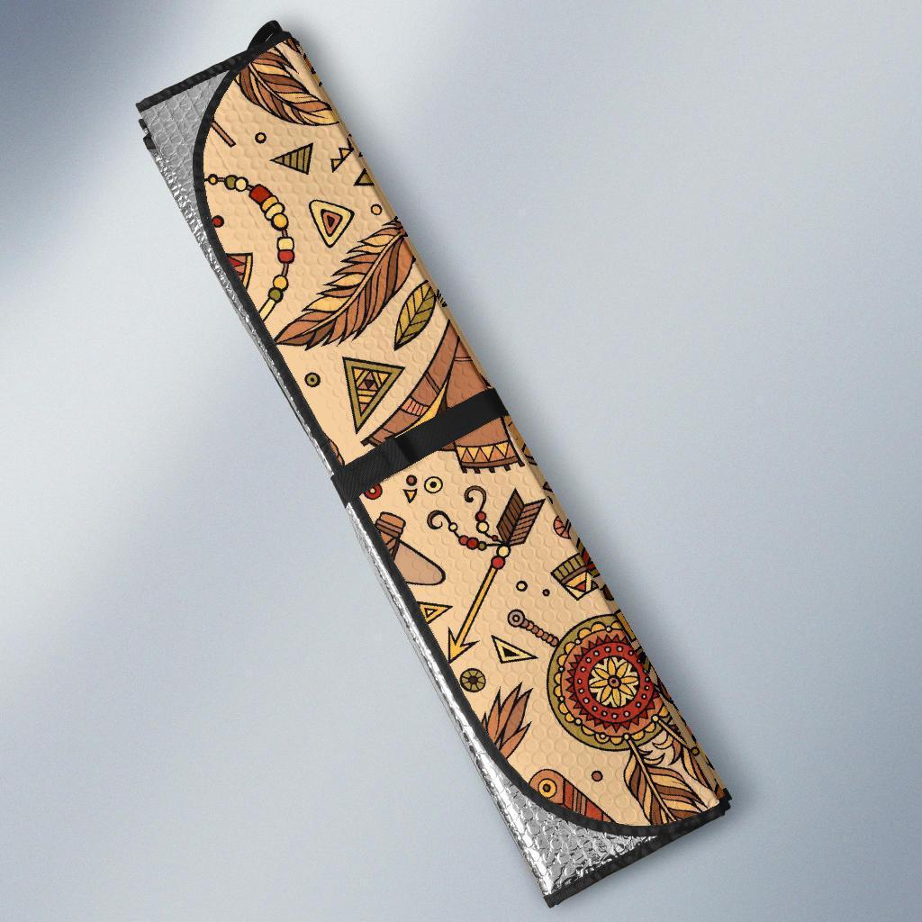 Navajo Tribal Aztec Native Indians American Print Car Sun Shade-grizzshop